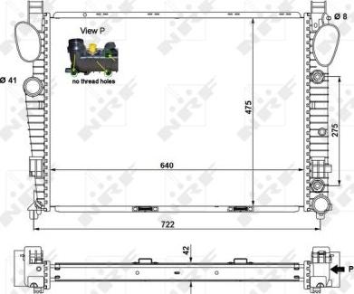 NRF 55325 - Radiador, refrigeración del motor www.parts5.com