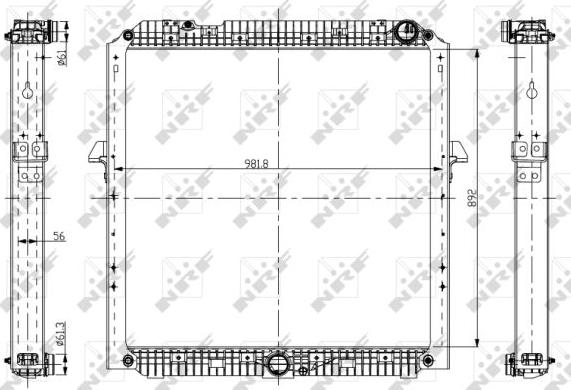 NRF 56067 - Radiator, engine cooling parts5.com