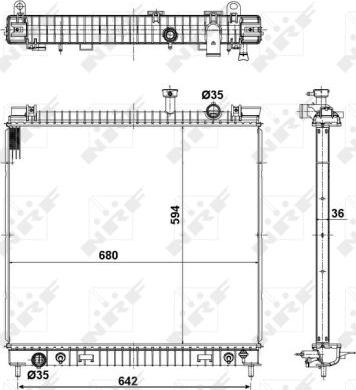 NRF 56082 - Radiator, engine cooling www.parts5.com