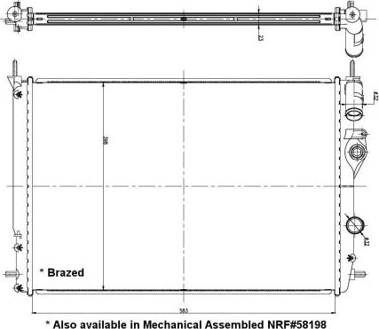 NRF 56158 - Kühler, Motorkühlung www.parts5.com