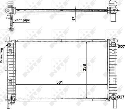 NRF 56134 - Radiator, engine cooling www.parts5.com