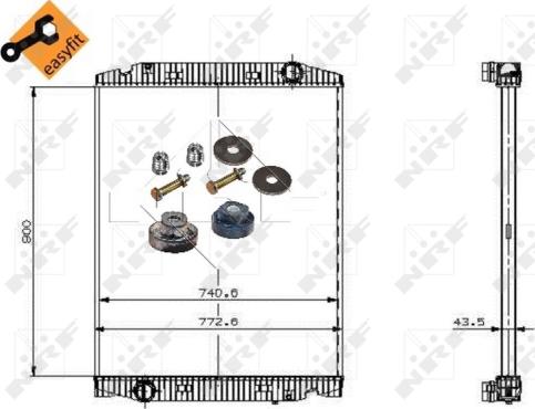 NRF 509568 - Radiator, racire motor www.parts5.com