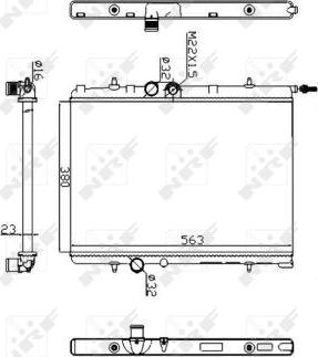 NRF 509524A - Hűtő, motorhűtés www.parts5.com