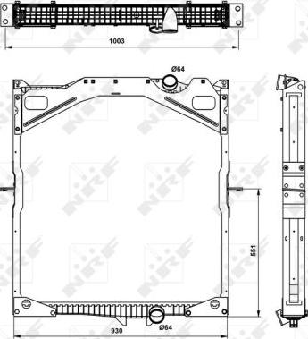 NRF 509702 - Radiator, engine cooling www.parts5.com