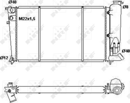 NRF 50414 - Hladnjak, hlađenje motora www.parts5.com