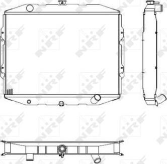 NRF 504125 - Radiator, engine cooling parts5.com