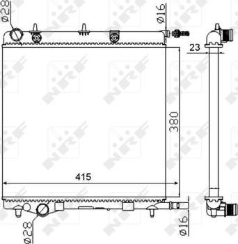 NRF 50430A - Radiator, engine cooling www.parts5.com