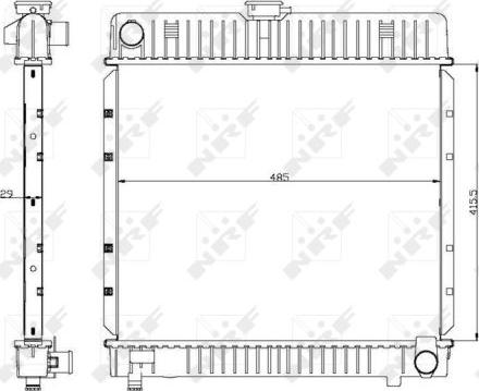 NRF 504250 - Hladnjak, hlađenje motora www.parts5.com