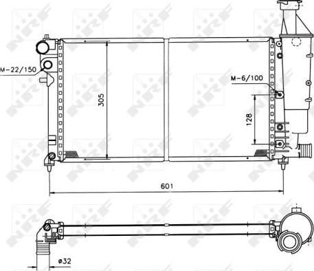 NRF 50421 - Radiator, engine cooling www.parts5.com