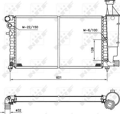 NRF 50423 - Radiator, engine cooling www.parts5.com