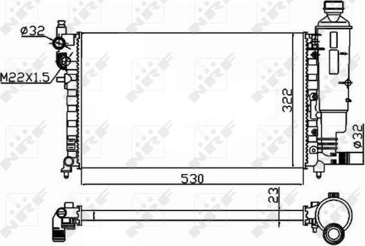 NRF 50471 - Radiator, engine cooling www.parts5.com