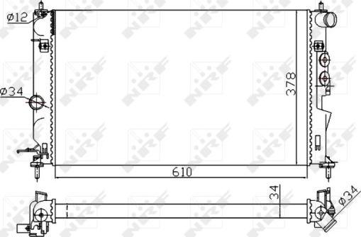 NRF 50563A - Hladnjak, hlađenje motora www.parts5.com