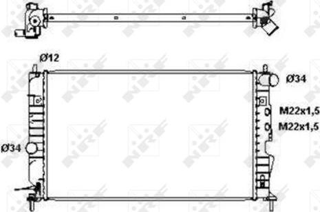 NRF 50563 - Radiator, engine cooling www.parts5.com