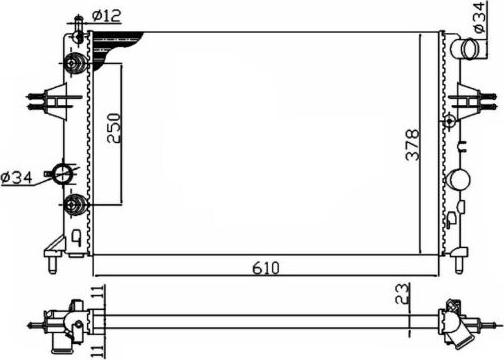 NRF 50562A - Radiator, racire motor www.parts5.com