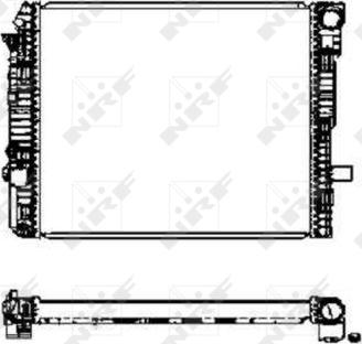 NRF 50587 - Radiator, engine cooling www.parts5.com