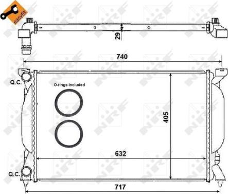 NRF 50539 - Hladilnik, hlajenje motorja www.parts5.com