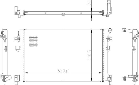 NRF 50042 - Motor su radyatörü www.parts5.com