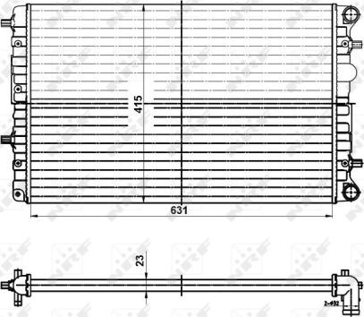 NRF 50141 - Radiator, engine cooling www.parts5.com