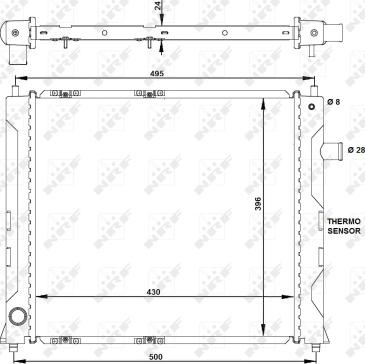 NRF 50128 - Radiador, refrigeración del motor www.parts5.com