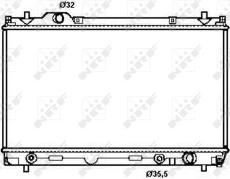 NRF 50256 - Radiator, engine cooling www.parts5.com