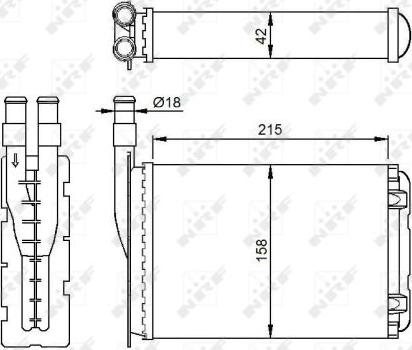 NRF 507339 - Soojusvaheti,salongiküte www.parts5.com