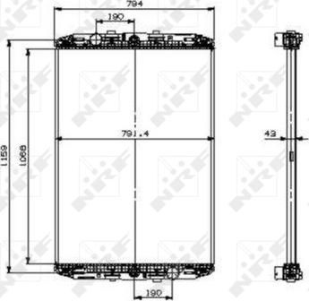 NRF 519541 - Radiator, engine cooling www.parts5.com