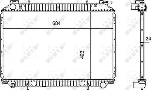 NRF 519534 - Hűtő, motorhűtés www.parts5.com