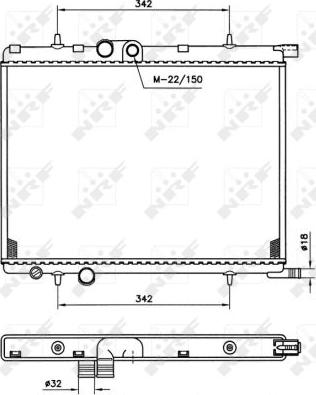 NRF 519525 - Hűtő, motorhűtés www.parts5.com