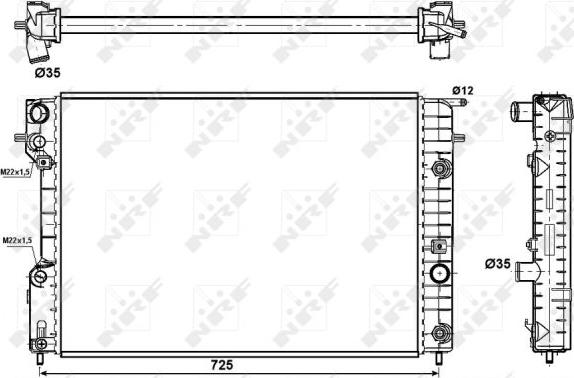 NRF 519689 - Chladič motora www.parts5.com