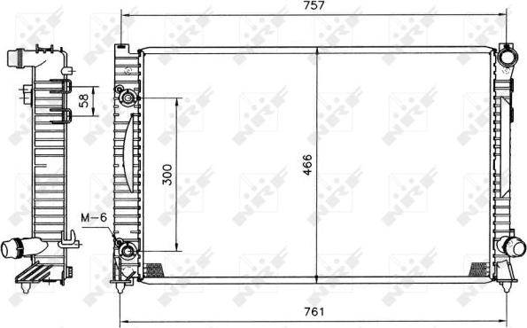 NRF 51586 - Hladnjak, hlađenje motora www.parts5.com