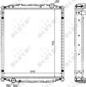 NRF 51604 - Radiator, engine cooling parts5.com