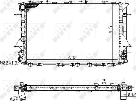 NRF 51320A - Радиатор, охлаждение двигателя parts5.com