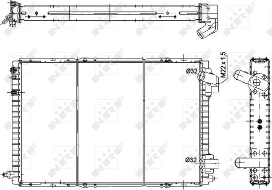 NRF 58941 - Radiaator,mootorijahutus www.parts5.com