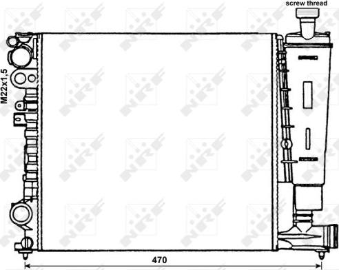 NRF 58959 - Радиатор, охлаждение двигателя www.parts5.com