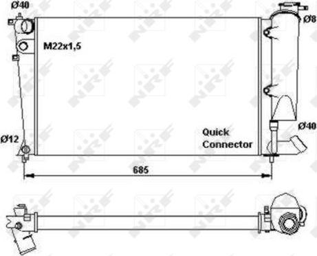 NRF 58923 - Hladnjak, hlađenje motora www.parts5.com