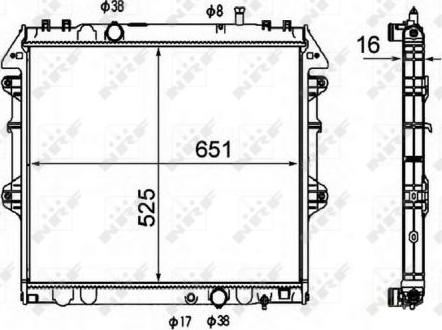 NRF 58491 - Chladič, chlazení motoru www.parts5.com