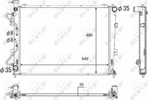 NRF 58554 - Radiator, engine cooling www.parts5.com