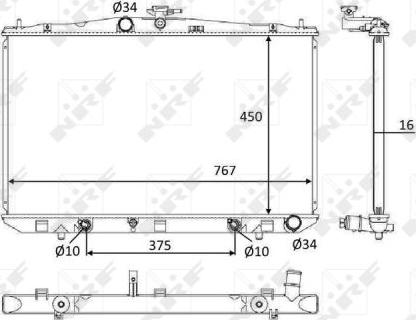 NRF 58610 - Radiator, racire motor www.parts5.com