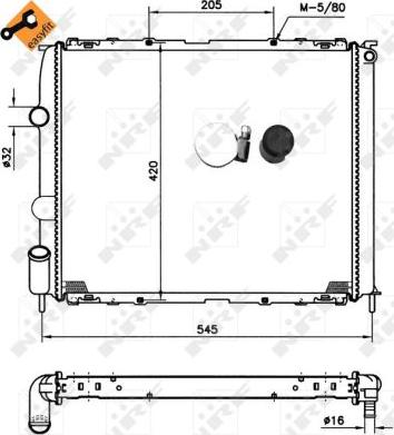 NRF 58194 - Radiator, engine cooling www.parts5.com