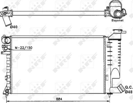 NRF 58183 - Kühler, Motorkühlung www.parts5.com