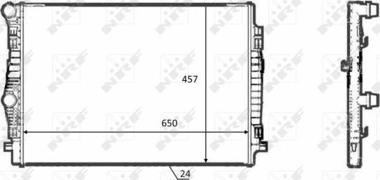 NRF 58392 - Chladič, chlazení motoru www.parts5.com