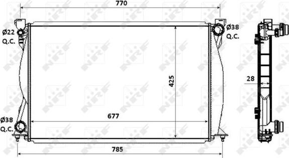 NRF 58359 - Radiator, engine cooling www.parts5.com