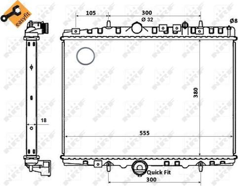 NRF 58352 - Motor su radyatörü www.parts5.com