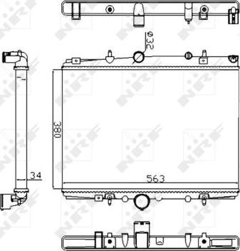 NRF 58303A - Motor su radyatörü www.parts5.com