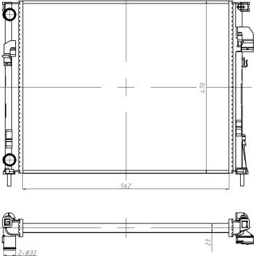 NRF 58332A - Ψυγείο, ψύξη κινητήρα www.parts5.com