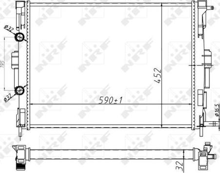 NRF 58329A - Radiador, refrigeración del motor parts5.com