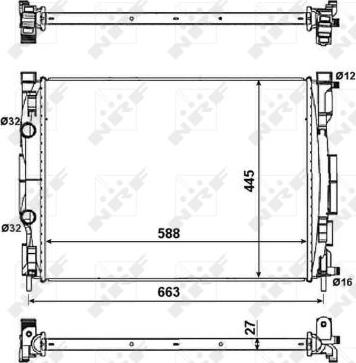 NRF 58329 - Radiator, engine cooling parts5.com