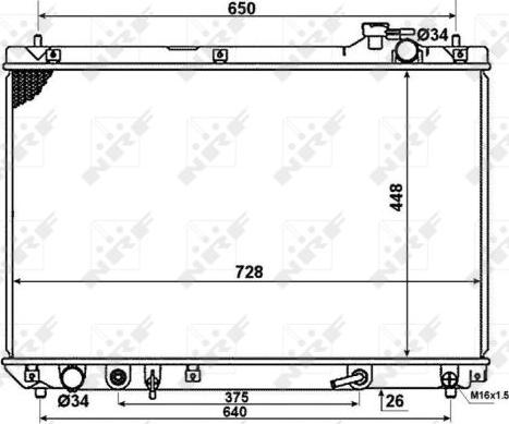 NRF 58378 - Radiator, engine cooling www.parts5.com