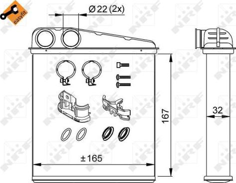 NRF 58211 - Теплообменник, отопление салона www.parts5.com