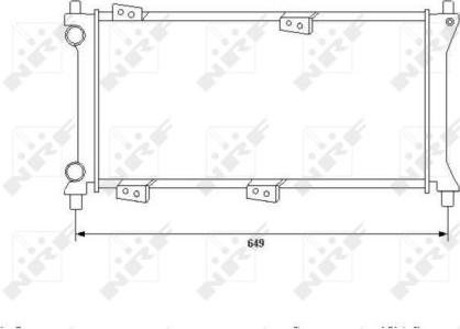 NRF 58225 - Radiator, engine cooling www.parts5.com